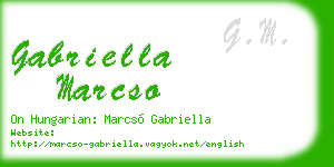 gabriella marcso business card